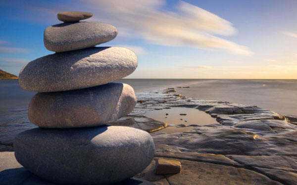 Rocks on ocean